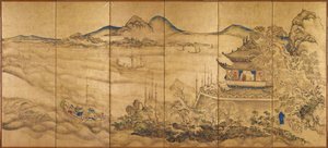 Landscape with Tower by Ike no Taiga